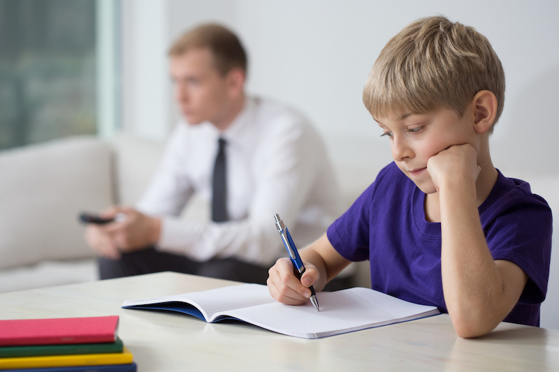 their homework or is that the tv i can hear