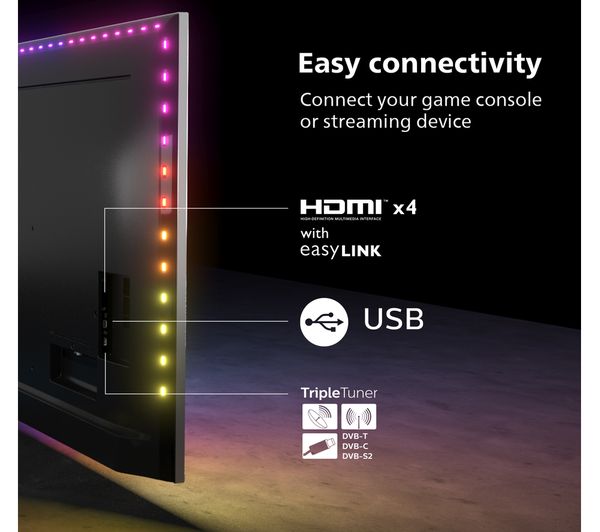 55" Philips "The One" 55PUS8807/12 Ambilight 4K HDR Android Smart LED TV - Electronic World TV