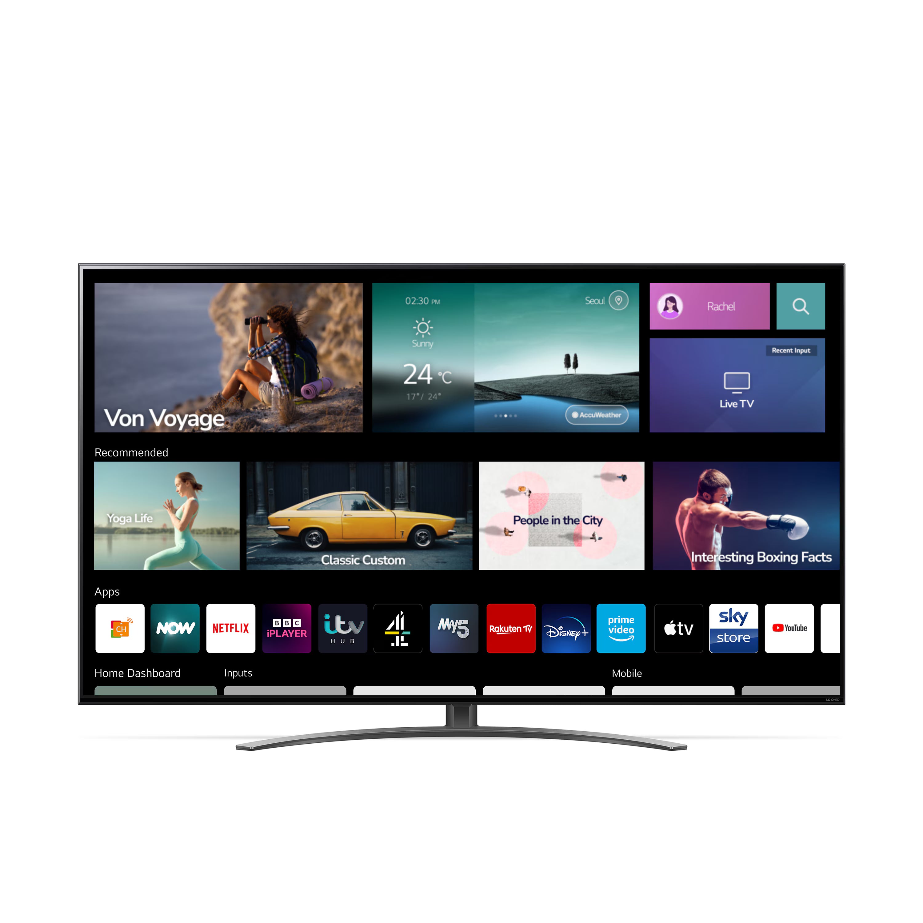 55" LG 55QNED816QA 4K HDR Smart QNED TV - Electronic World TV