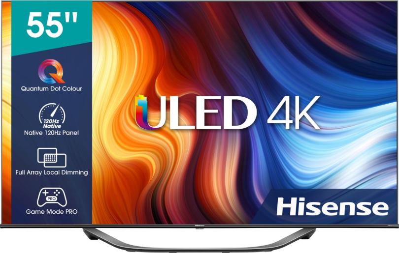 55" Hisense 55U7HQTUK Premium 4K HDR ULED TV - Electronic World TV