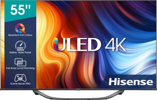 55" Hisense 55U7HQTUK Premium 4K HDR ULED TV - Electronic World TV