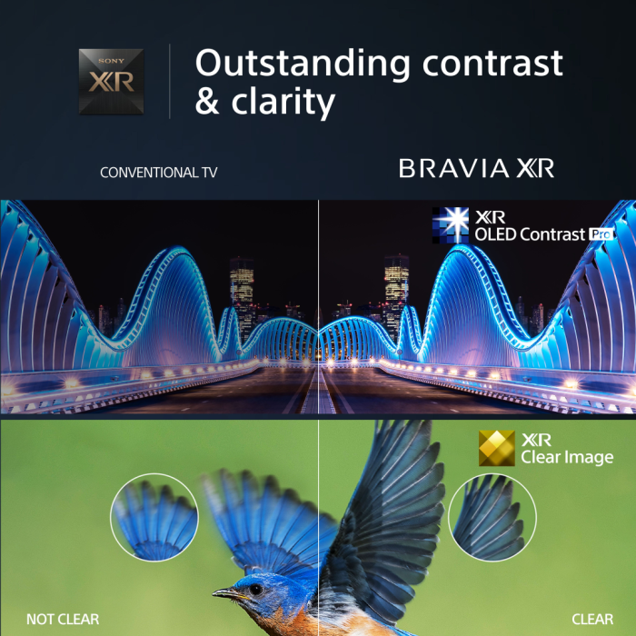 55" Sony Bravia XR55A80LU 4K HDR Google Smart OLED TV - Electronic World TV