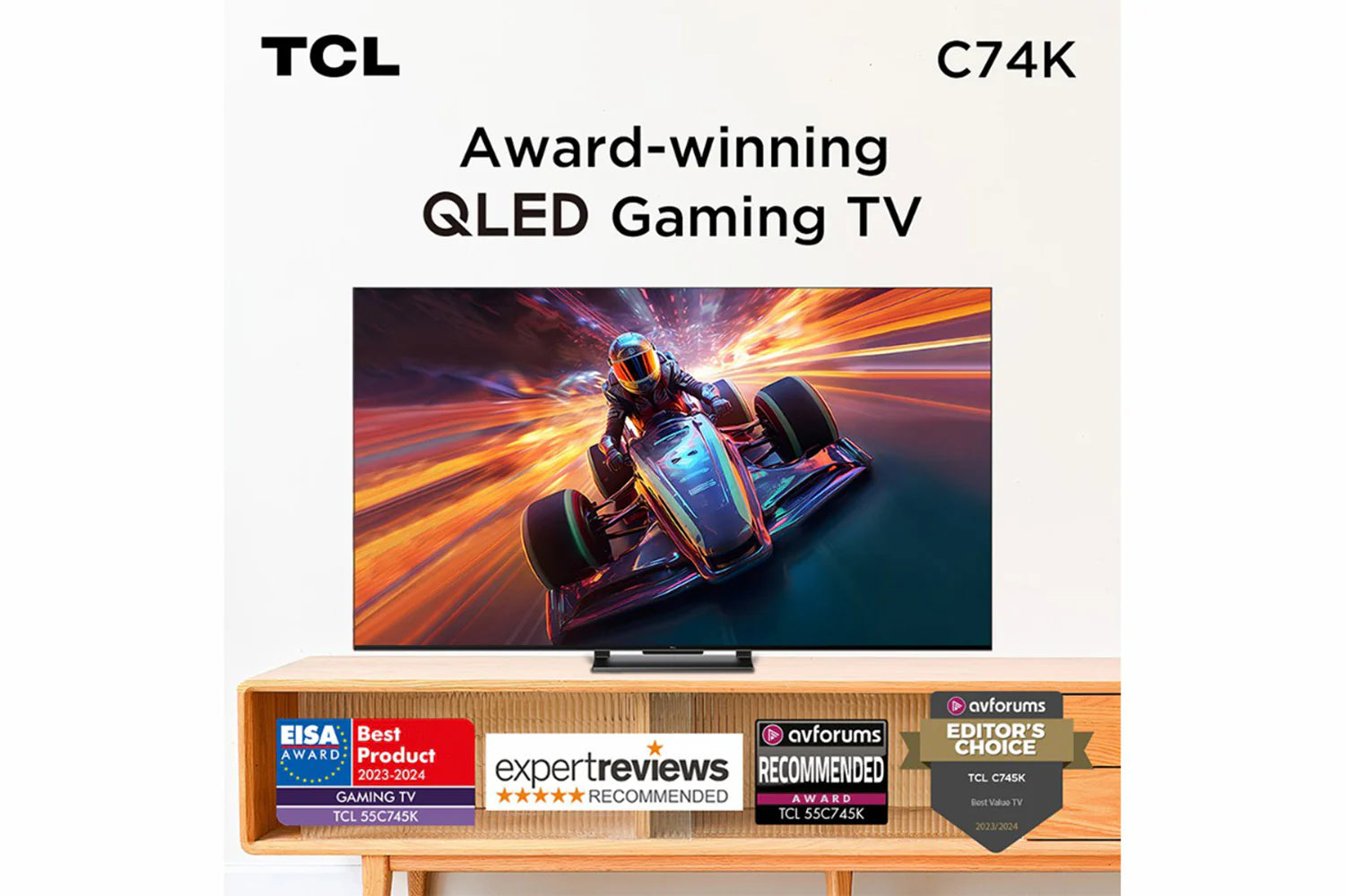 55" TCL 55C655K 4K HDR Google Smart QLED TV - Electronic World TV