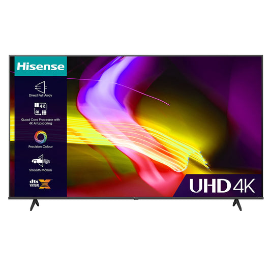 55" Hisense 55E6KTUK 4K HDR Freeview Play Smart LED TV - Electronic World TV