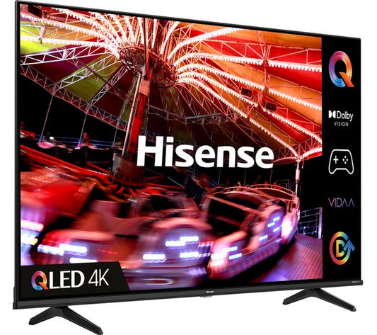 55" Hisense 55E7HQTUK Premium 4K HDR Smart QLED TV - Electronic World TV