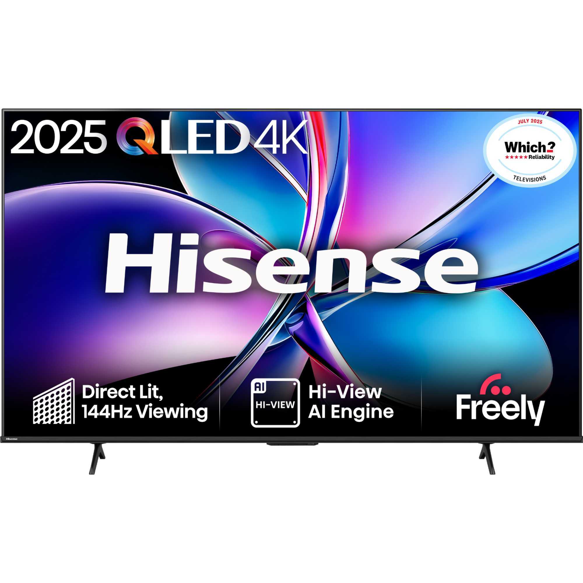 55" Hisense 55E7QTUK Premium 4K HDR Smart QLED TV - Electronic World TV