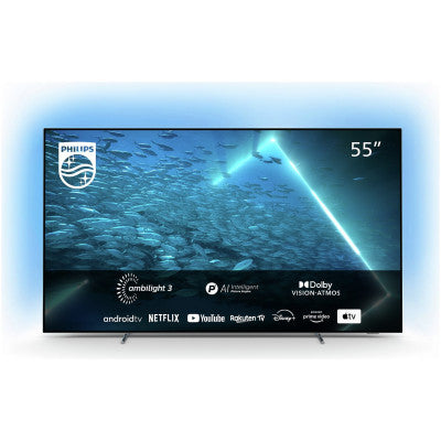 55" Philips 55OLED707/12 Ambilight 4K HDR Android Smart OLED TV - Electronic World TV