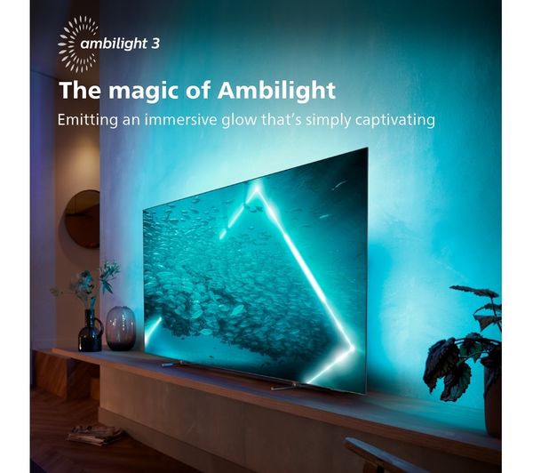 55" Philips 55OLED707/12 Ambilight 4K HDR Android Smart OLED TV - Electronic World TV