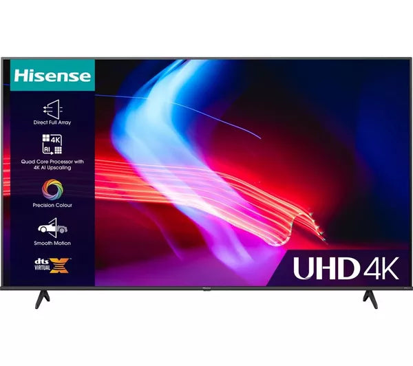 65" Hisense 65A6KTUK 4K HDR Smart LED TV - Electronic World TV