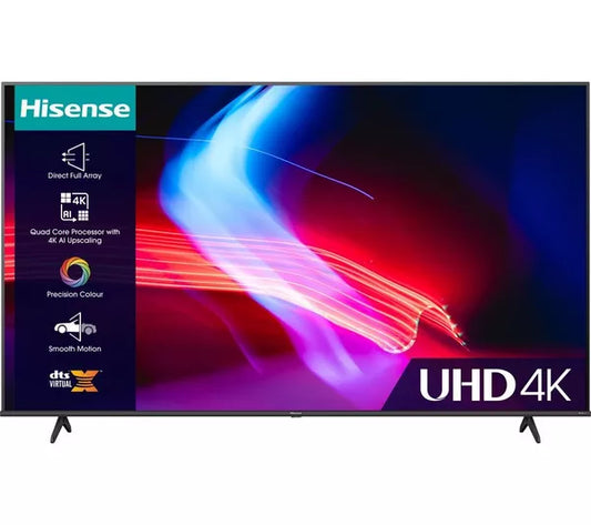 65" Hisense 65A6KTUK 4K HDR Smart LED TV - Electronic World TV