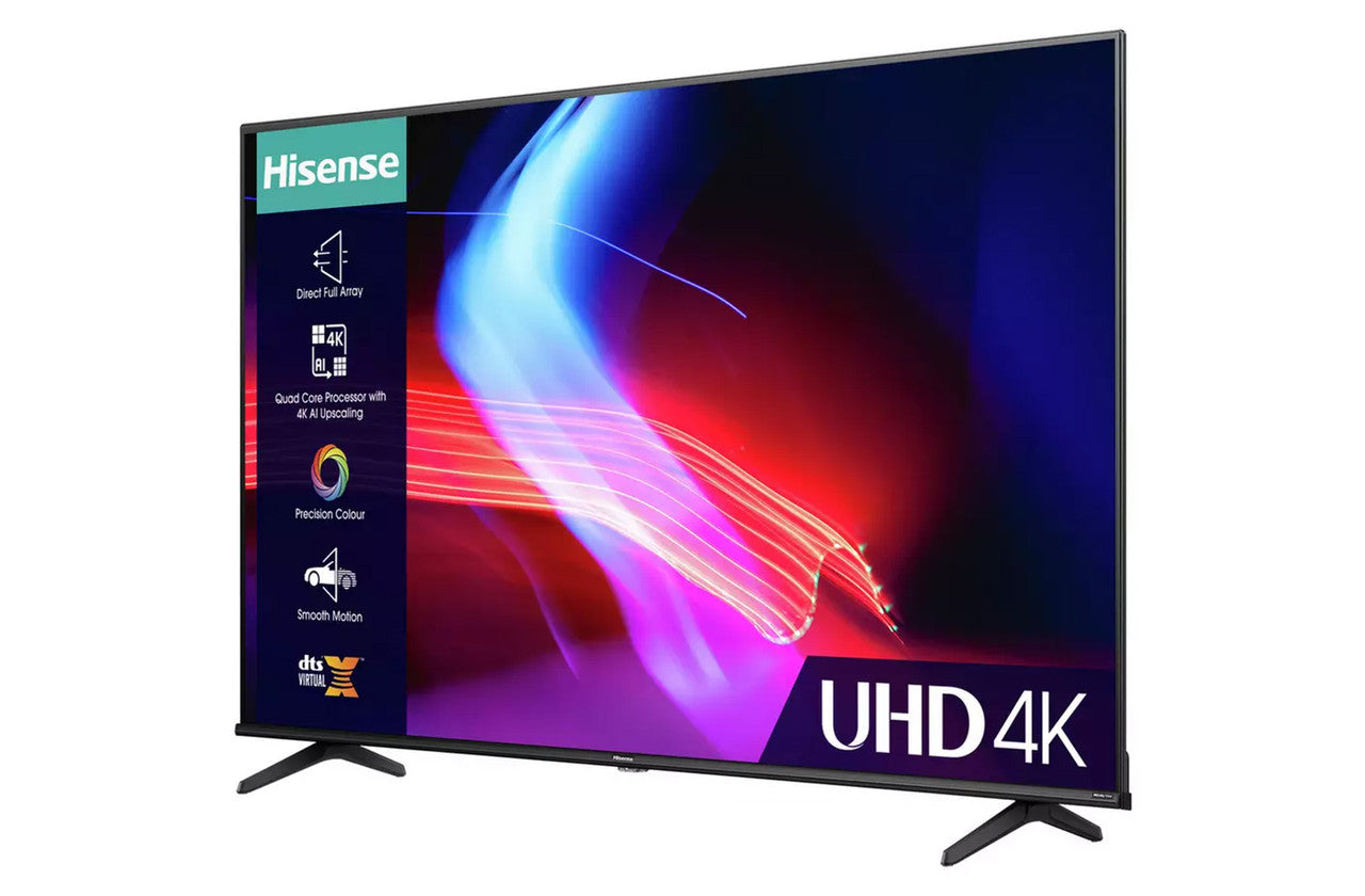 65" Hisense 65A6KTUK 4K HDR Smart LED TV - Electronic World TV