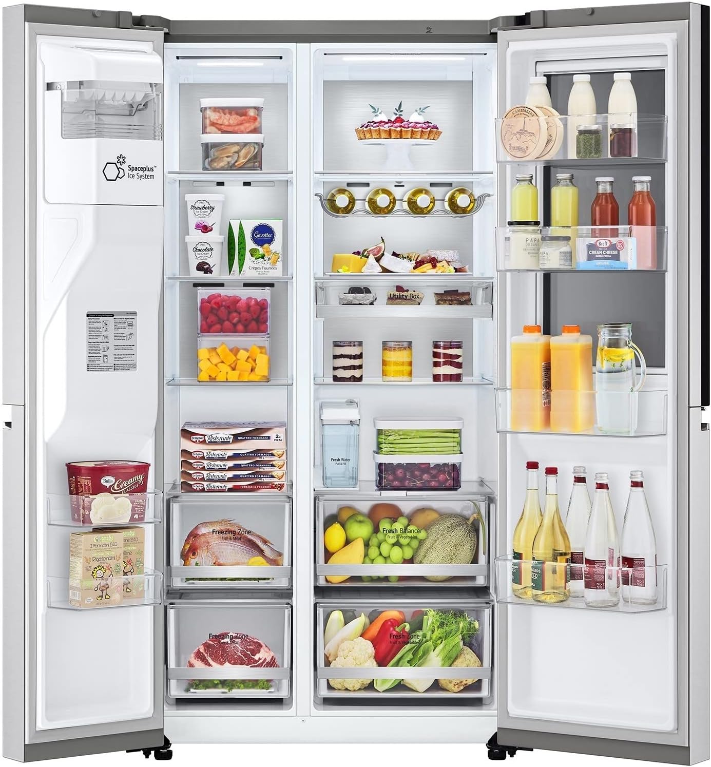 LG GSXV91BSAE INSTAVIEW AMERICAN FRIDGE FREEZER - STAINLESS STEEL - Electronic World TV