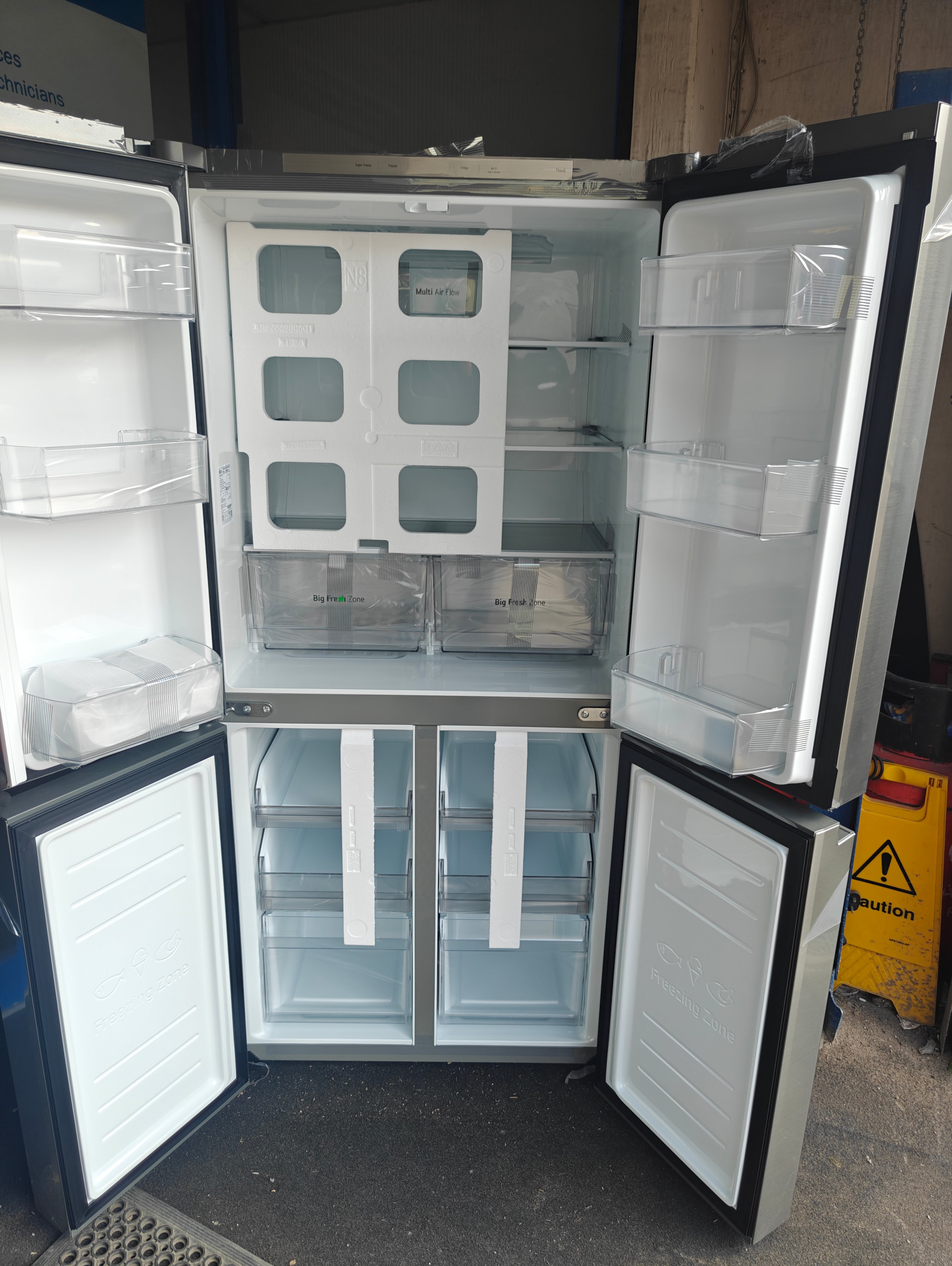 LG NatureFRESH GMB860PYDE SMART AMERICAN FRIDGE FREEZER - PRIME SILVER - Electronic World TV