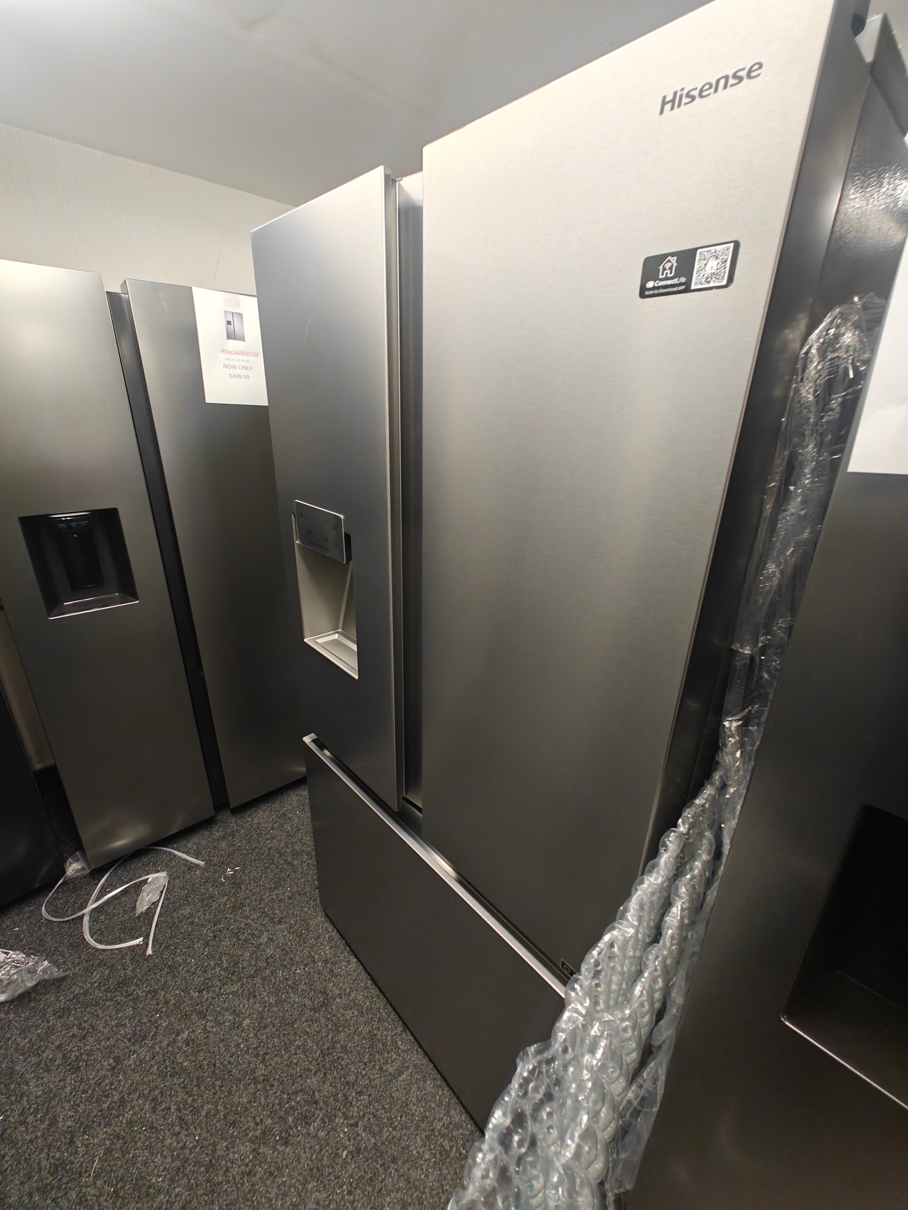 HISENSE RF793N4SASE SMART AMERICAN FRIDGE FREEZER - STAINLESS STEEL - Electronic World TV