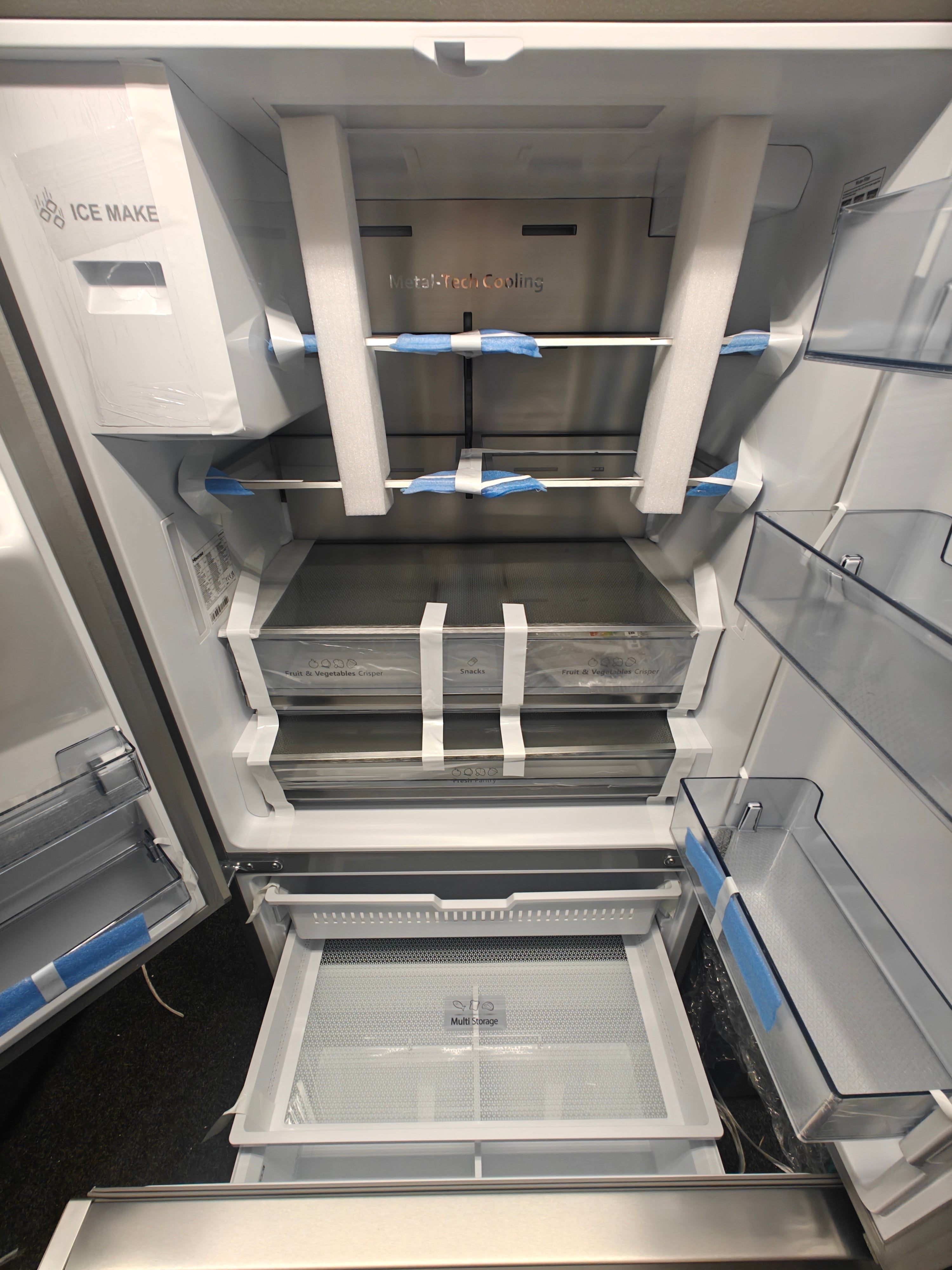 HISENSE RF793N4SASE SMART AMERICAN FRIDGE FREEZER - STAINLESS STEEL - Electronic World TV