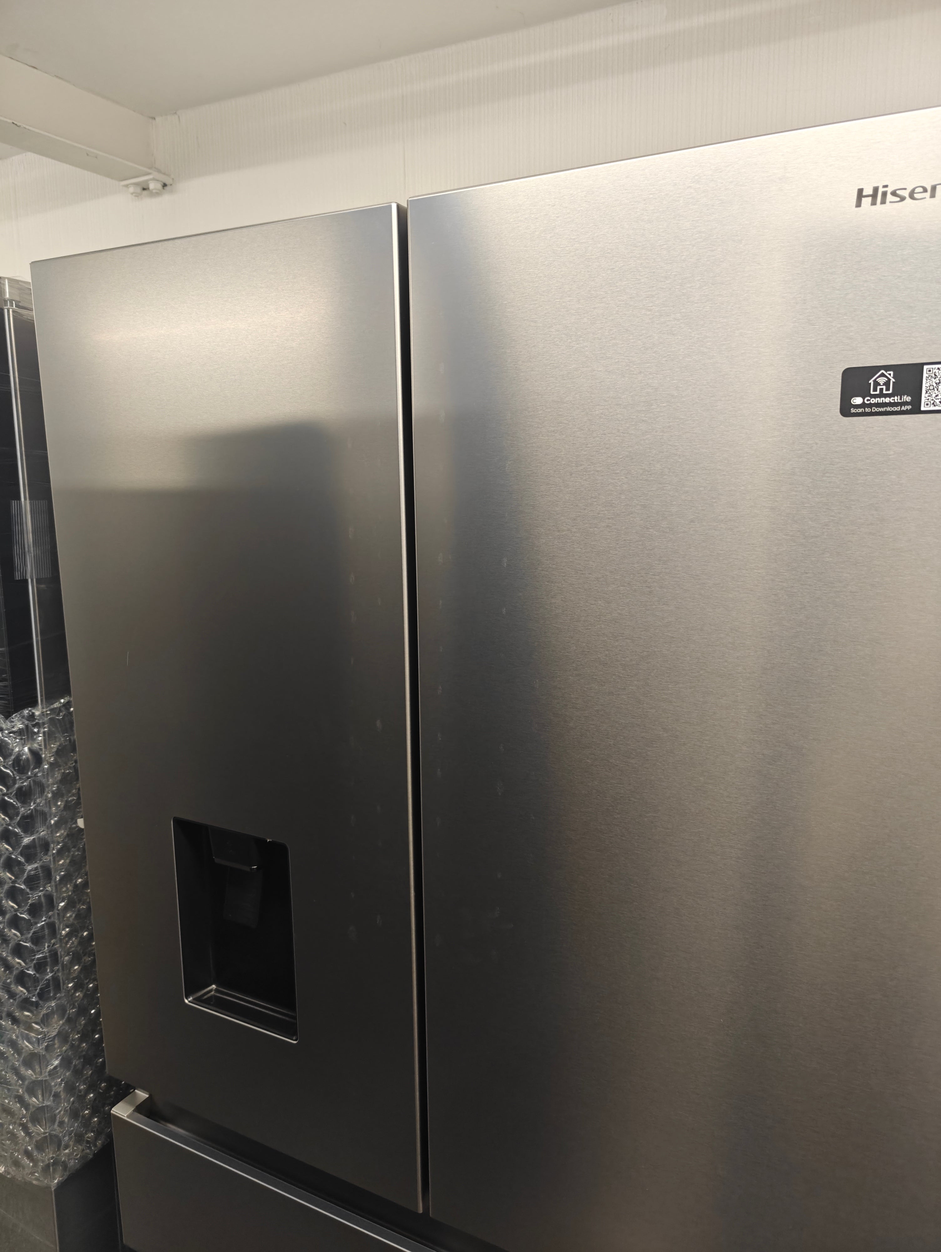 HISENSE RF749N4SWSE PUREFLAT SMART AMERICAN FRIDGE FREEZER - STAINLESS STEEL - Electronic World TV