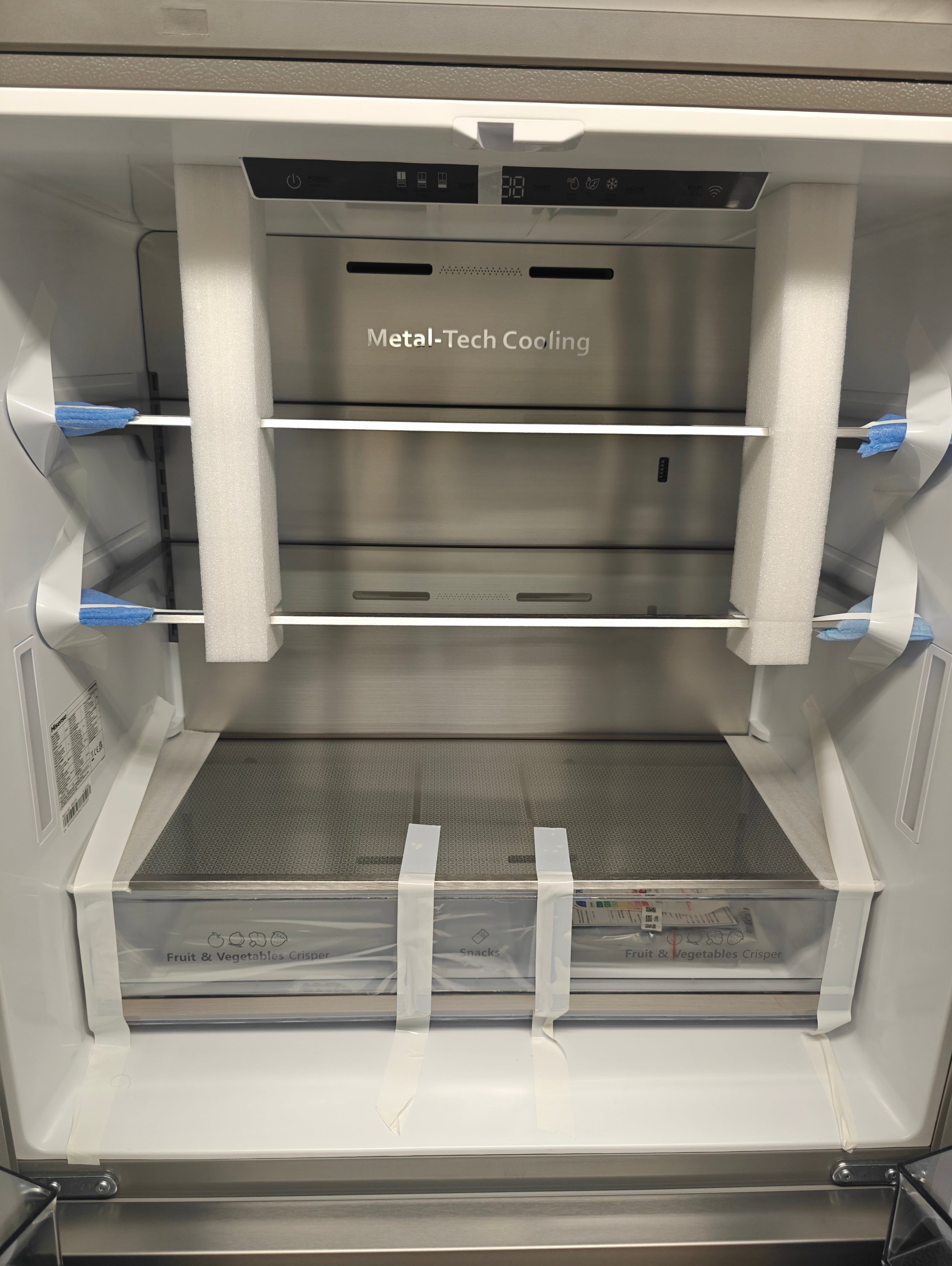 HISENSE RF749N4SWSE PUREFLAT AMERICAN FRIDGE FREEZER - STAINLESS STEEL - Electronic World TV