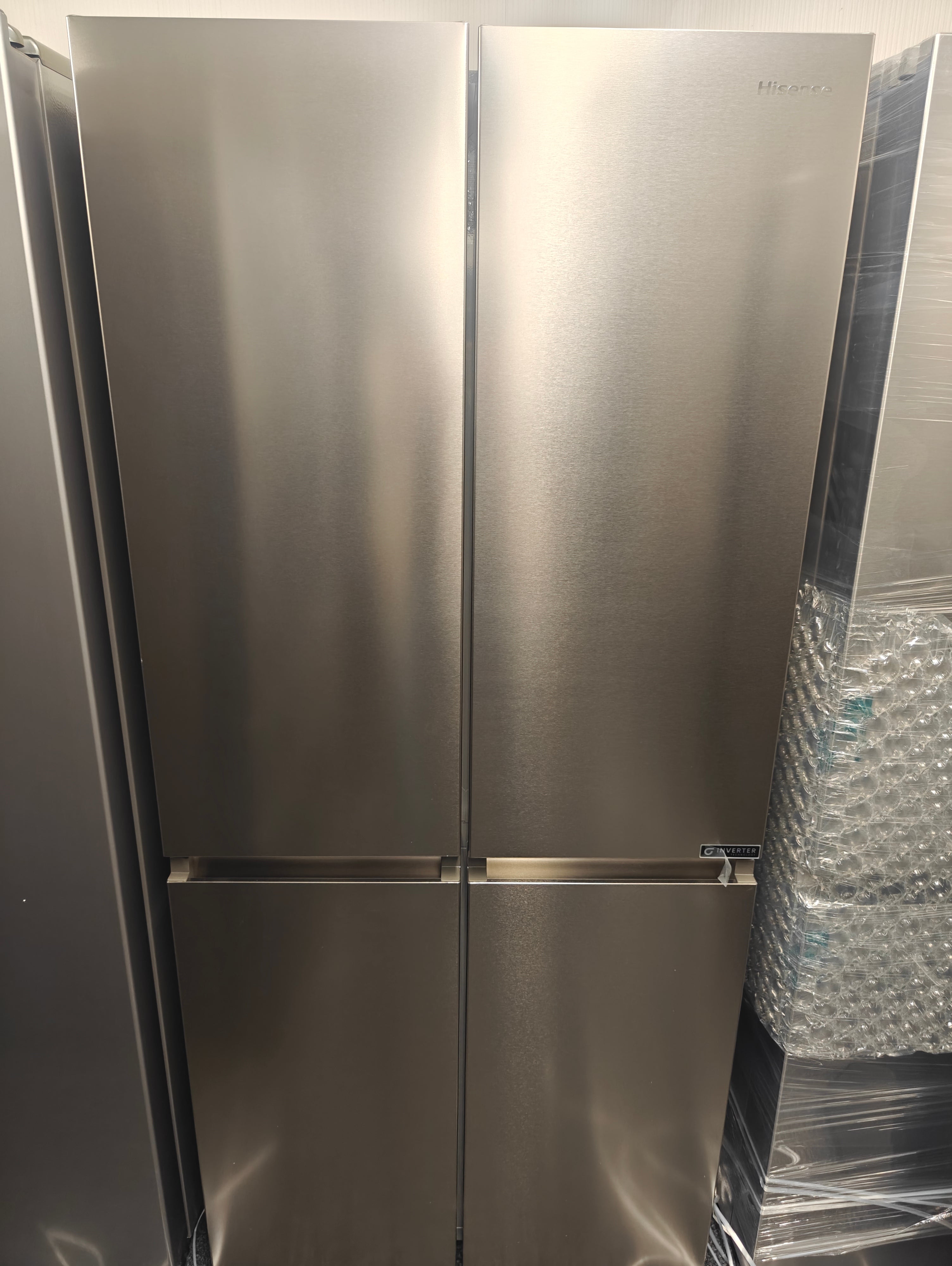 HISENSE RQ5P470SAID PUREFLAT AMERICAN FRIDGE FREEZER - STAINLESS STEEL - Electronic World TV