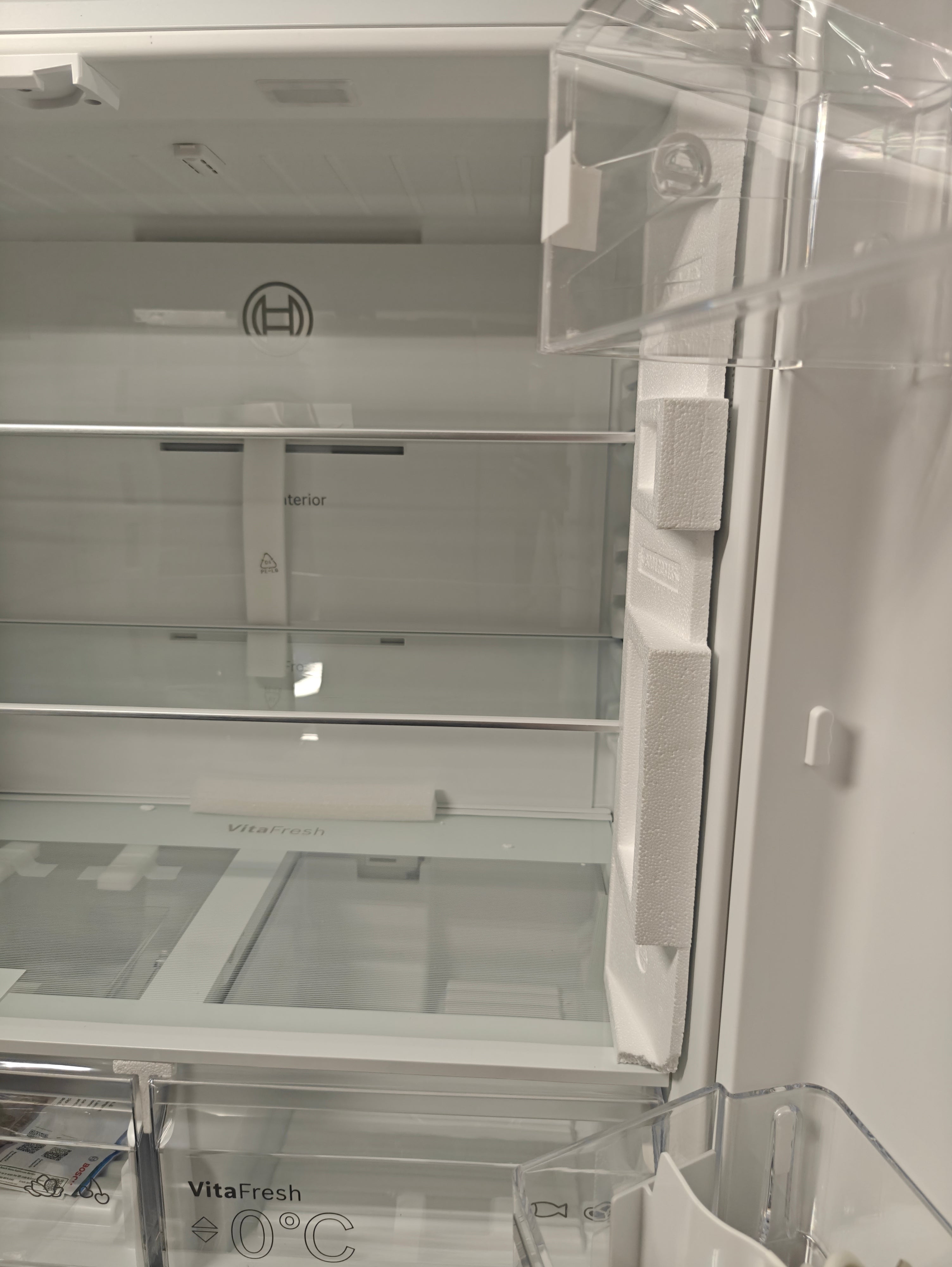 BOSCH KFN96VPEAG FRENCH DOOR AMERICAN FRIDGE FREEZER - STAINLESS STEEL - Electronic World TV