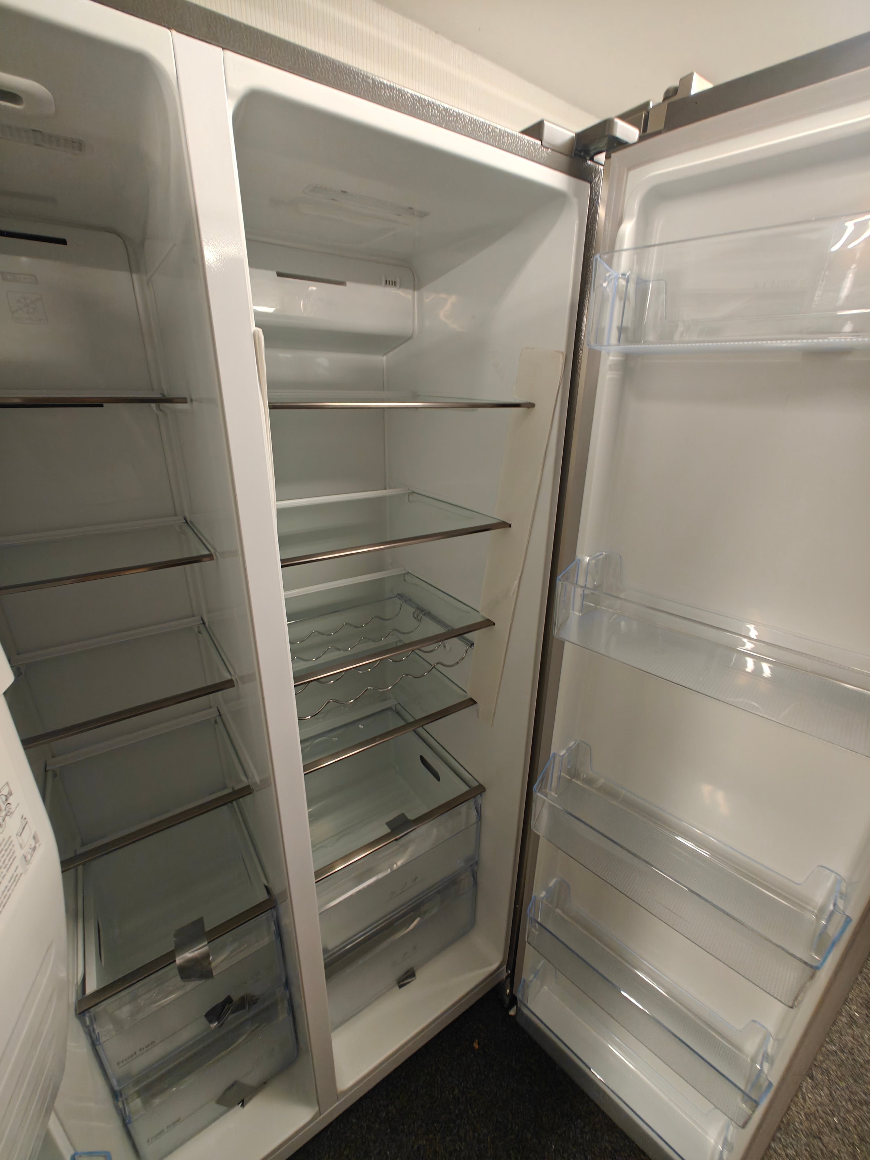 KENWOOD KSBSDIX23 AMERICAN FRIDGE FREEZER - STAINLESS STEEL - Electronic World TV