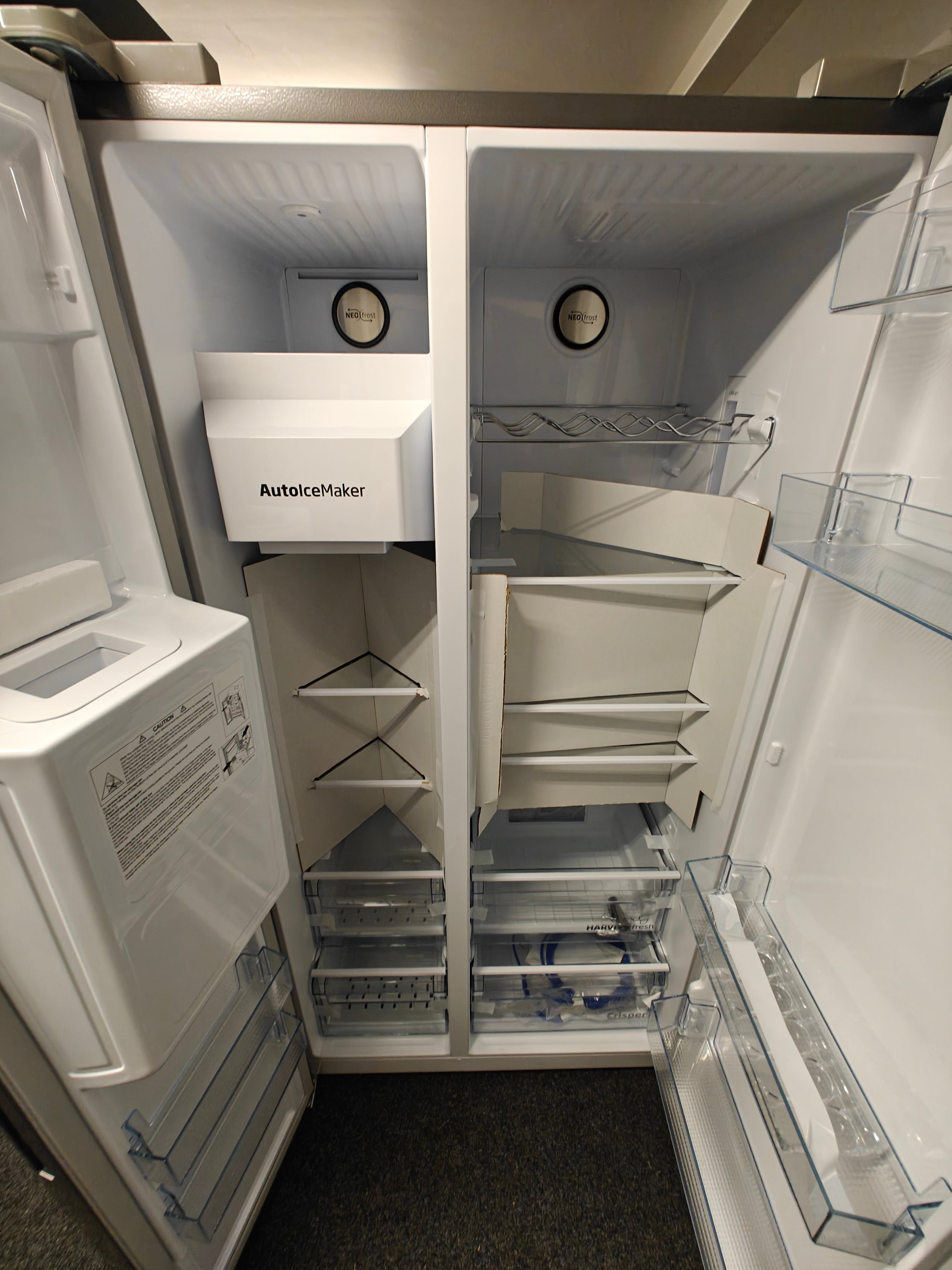 BEKO ASP342VPS HARVEST FRESH SILVER AMERICAN FRIDGE FREEZER - Electronic World TV