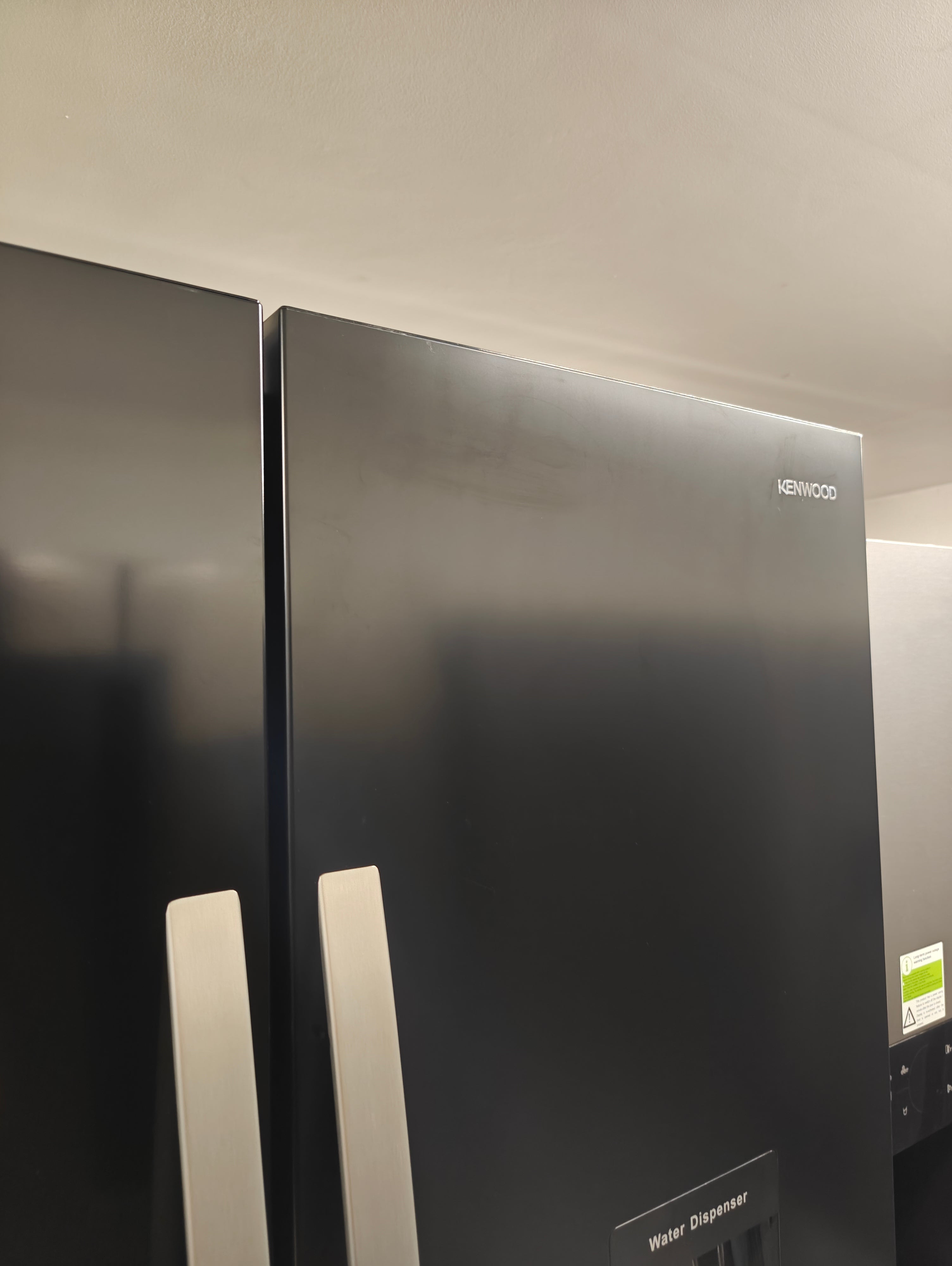 KENWOOD KSBSDB23 AMERICAN FRIDGE FREEZER - BLACK - Electronic World TV