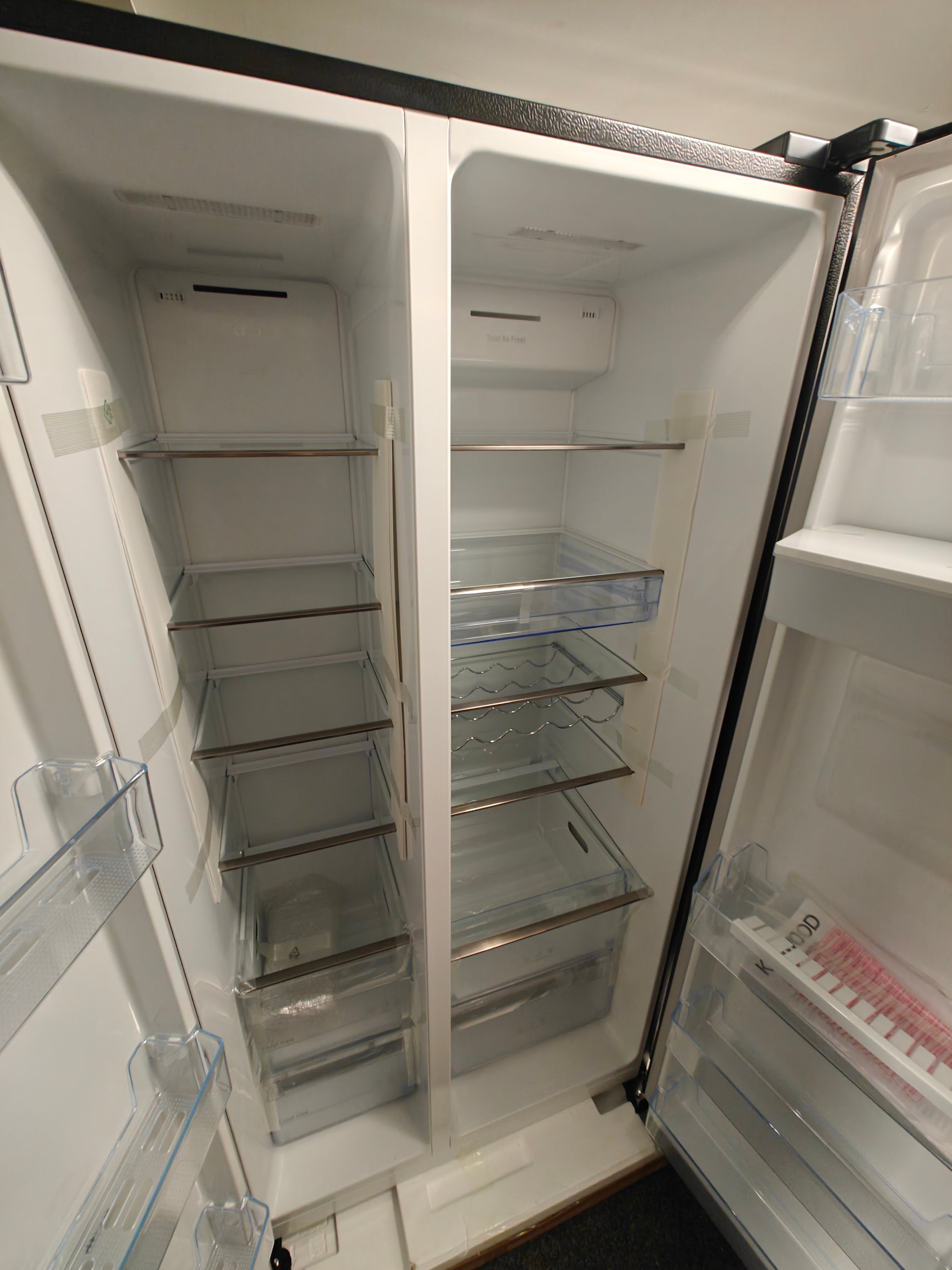 KENWOOD KSBSDB23 AMERICAN FRIDGE FREEZER - BLACK - Electronic World TV