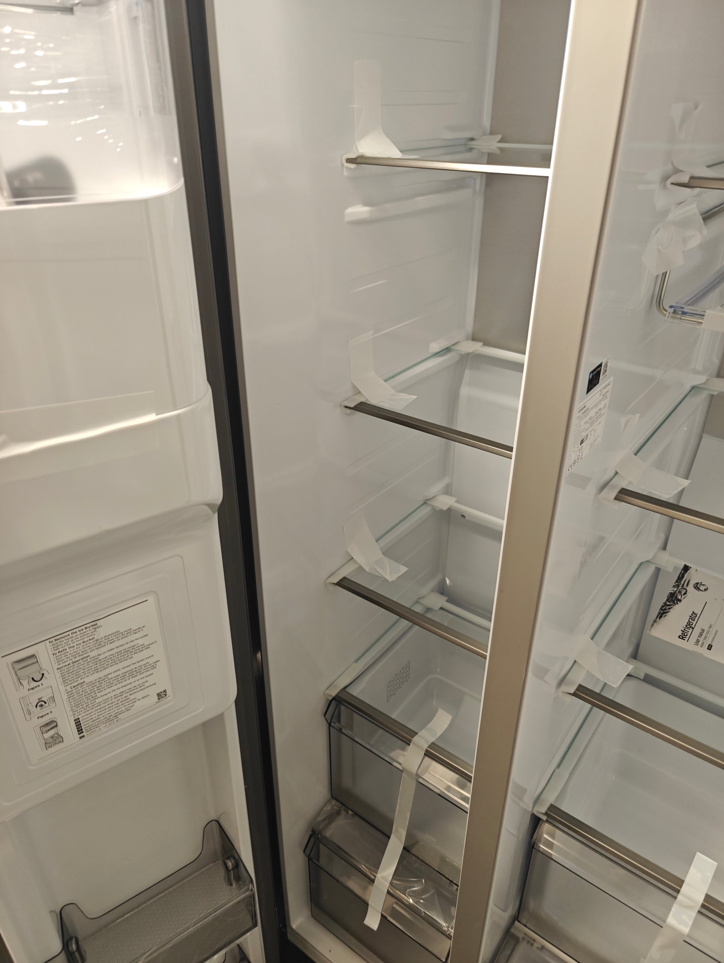 SAMSUNG RS68A884CB1 SPACEMAX AMERICAN FRIDGE FREEZER - STAINLESS STEEL - Electronic World TV