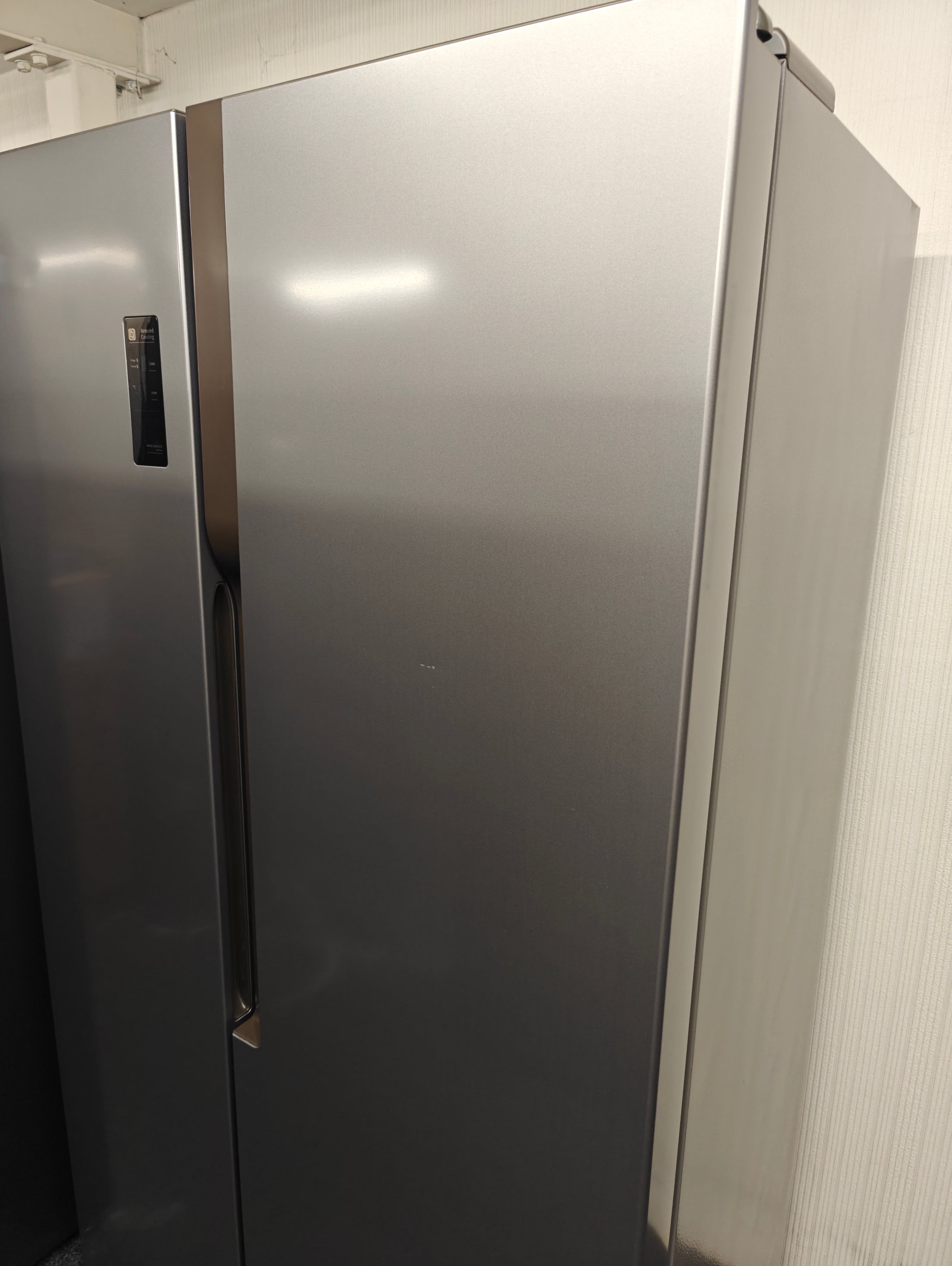 LOGIK LSBSX23 AMERICAN FRIDGE FREEZER - INOX SILVER - Electronic World TV