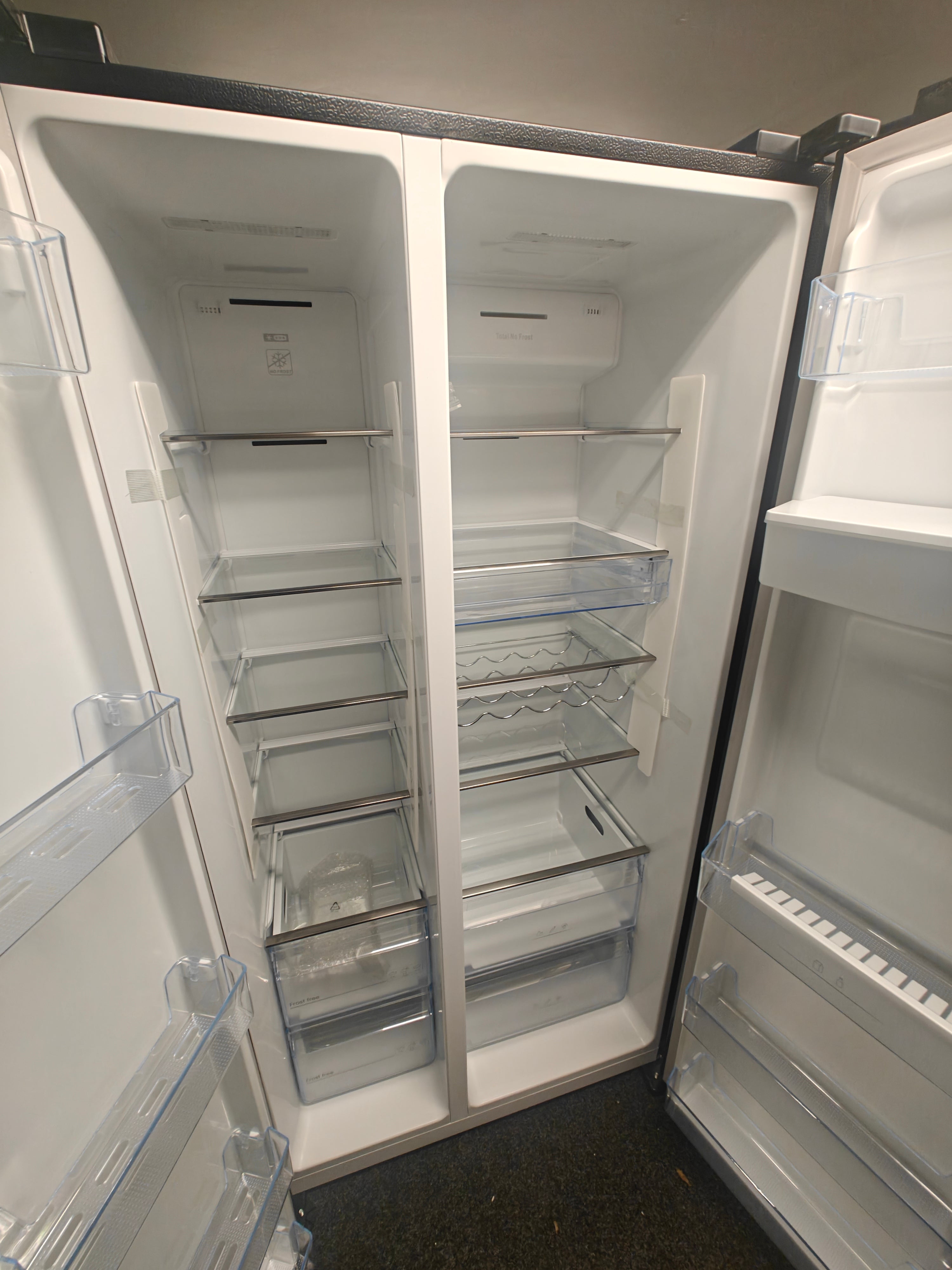 KENWOOD KSBSDB23 AMERICAN FRIDGE FREEZER - BLACK - Electronic World TV