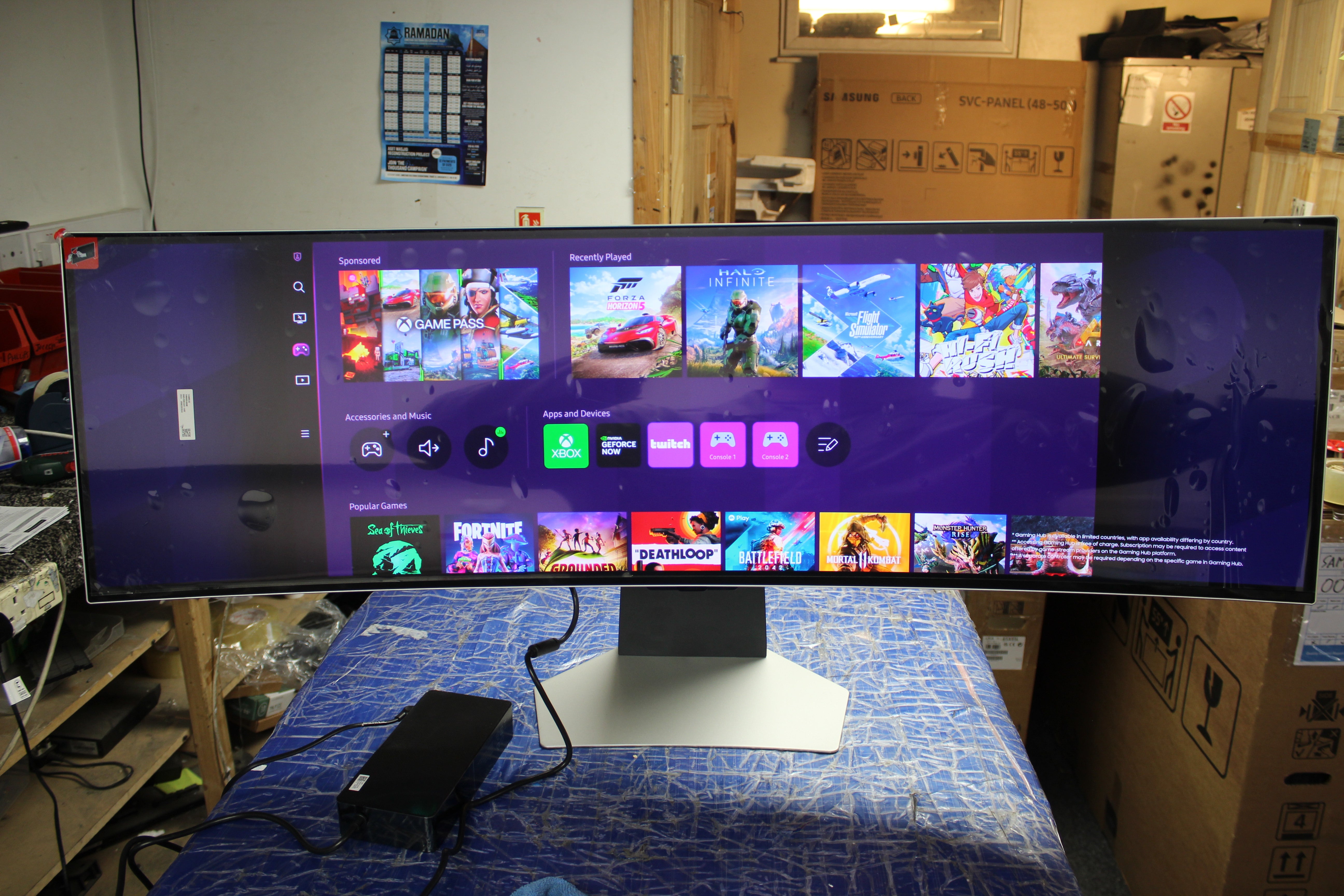 49" Samsung Odyssey LS49DG954SUXXU Curved 4K OLED Gaming Monitor TV - Electronic World TV