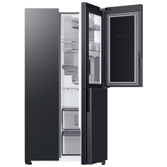 SAMSUNG RH69CG895DB1 BEVERAGE CENTRE AMERICAN FRIDGE FREEZER - BLACK - Electronic World TV
