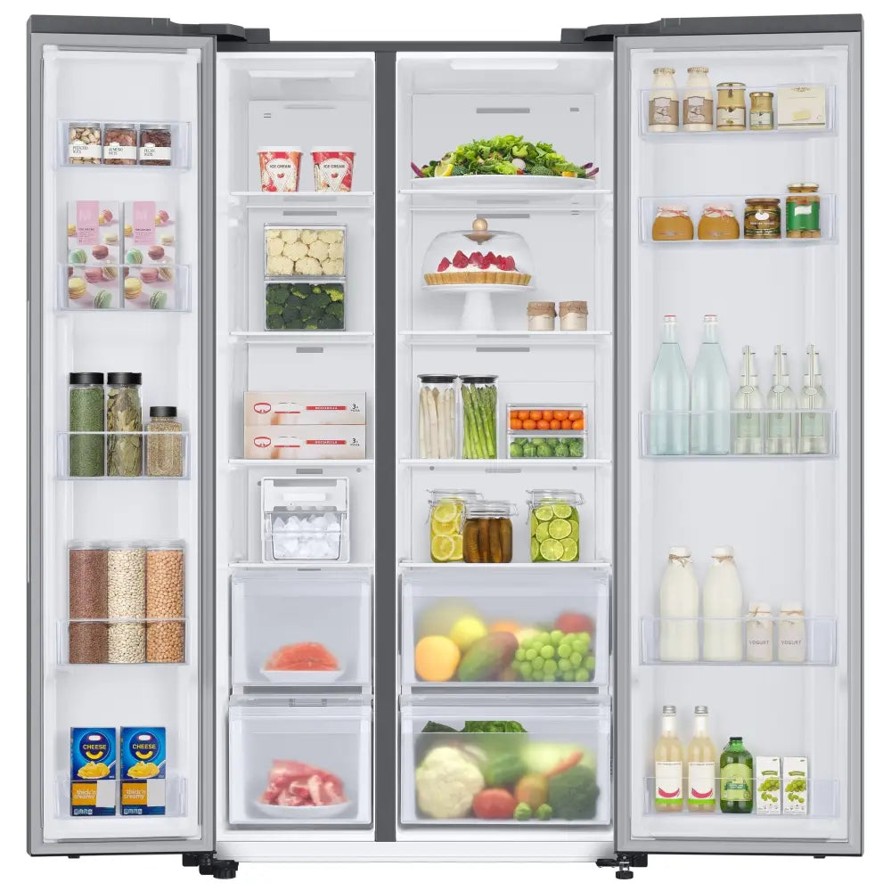 SAMSUNG RS66A8101S9 SPACEMAX AMERICAN FRIDGE FREEZER - STAINLESS STEEL - Electronic World TV