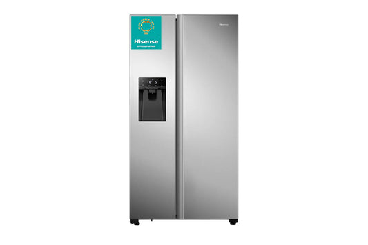 HISENSE RS694N4TIE SILVER PUREFLAT AMERICAN FRIDGE FREEZER - Electronic World TV