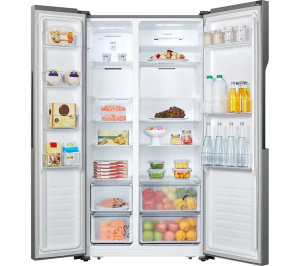 LOGIK LSBSX23 AMERICAN FRIDGE FREEZER - INOX SILVER - Electronic World TV