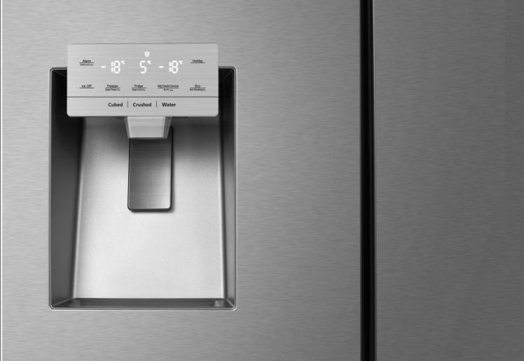 HISENSE RF728N4SASE PUREFLAT SMART AMERICAN FRIDGE FREEZER - STAINLESS STEEL - Electronic World TV